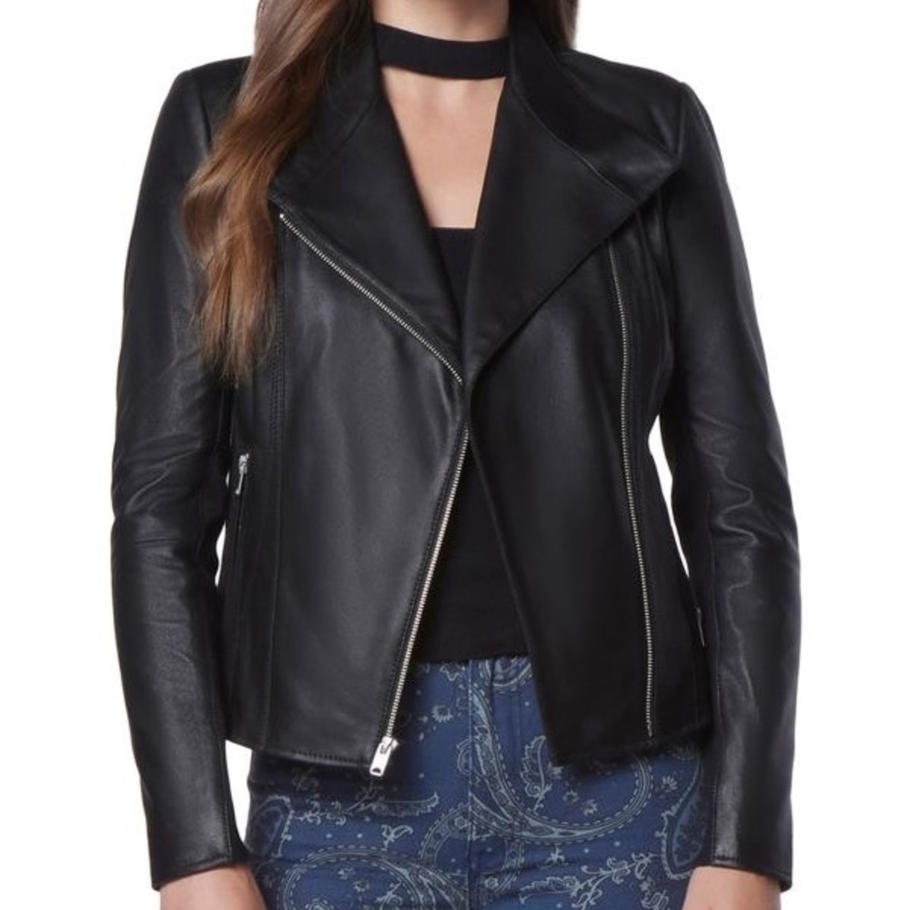 Marc New York by Andrew Marc Felix Moto Leather Jacket - With Tags